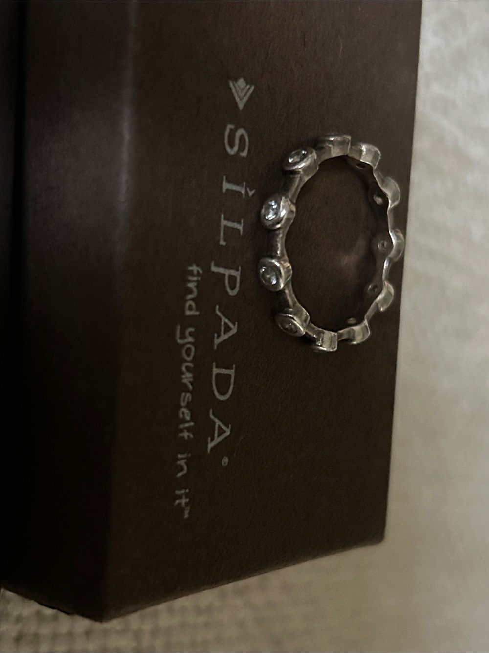 Silpada Silver Beaded Station Ring - Silver - Picture 2 of 2